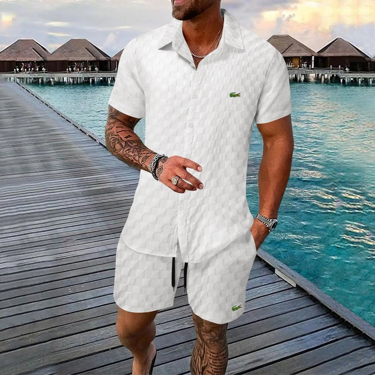 Heren Zomerset (Overhemd en Shorts)