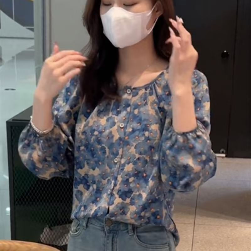 Femyza Floral Chiffon Blouse