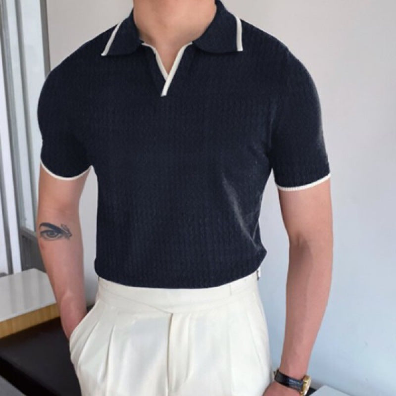 V-hals polo shirt