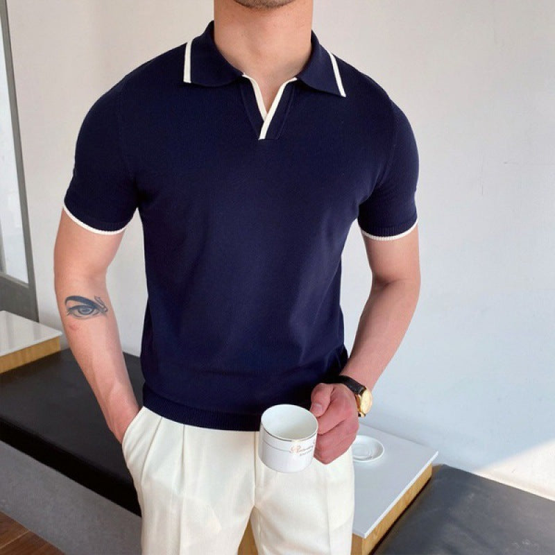 V-hals polo shirt