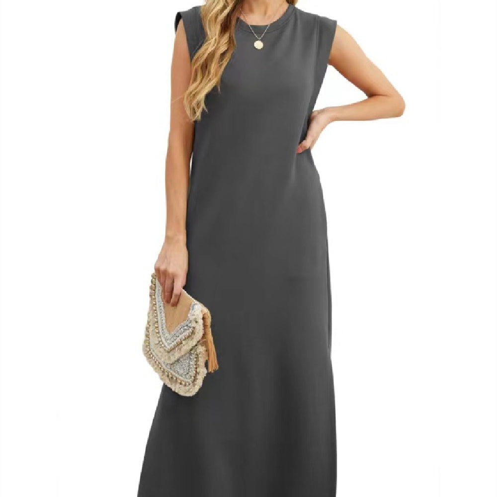 Femyza Summer Sleeveless Slit Dress