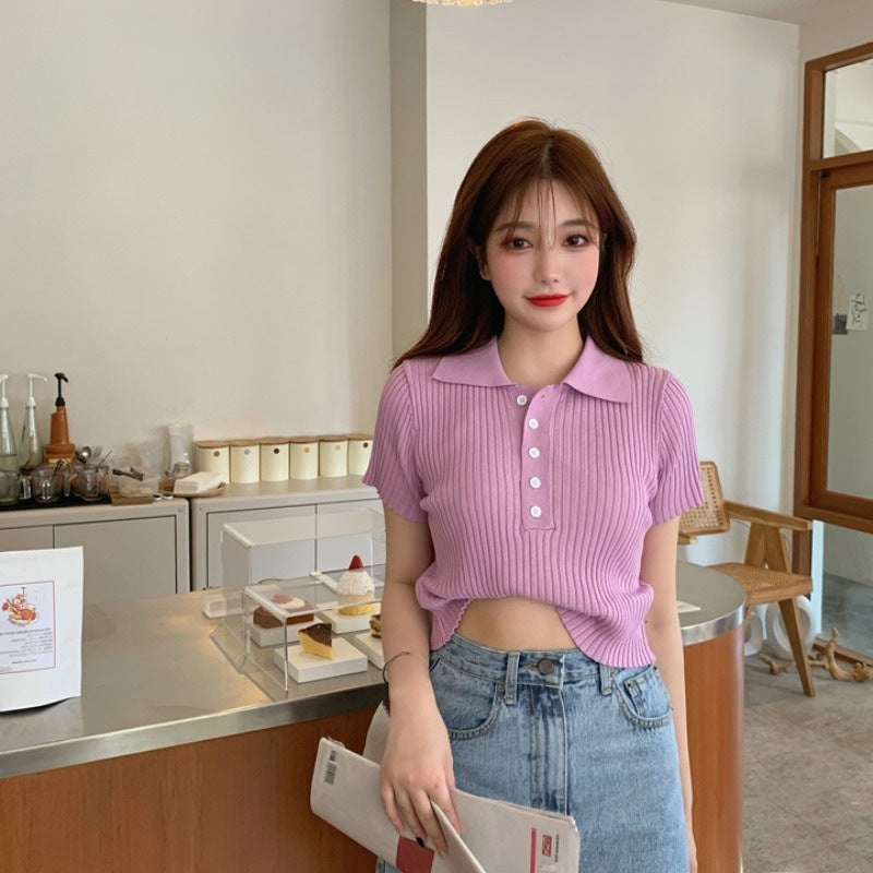 Femyza Lapel Pullover Sweater