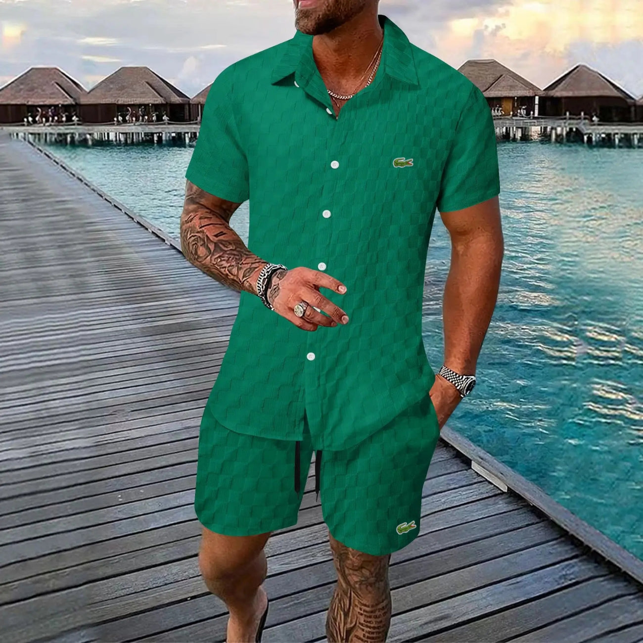 Heren Zomerset (Overhemd en Shorts)