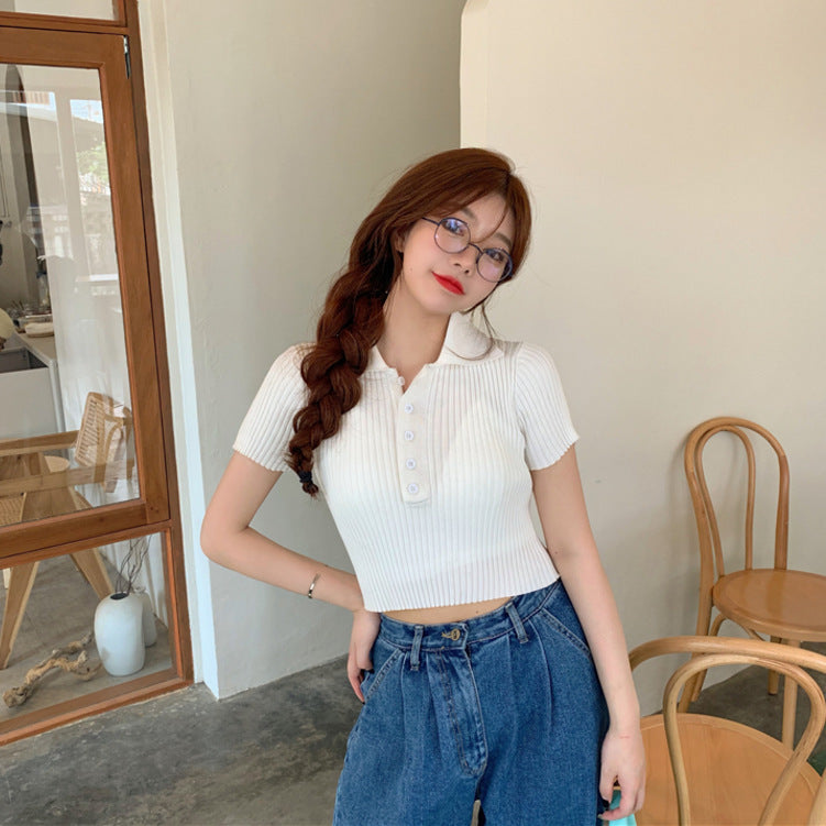 Femyza Lapel Pullover Sweater