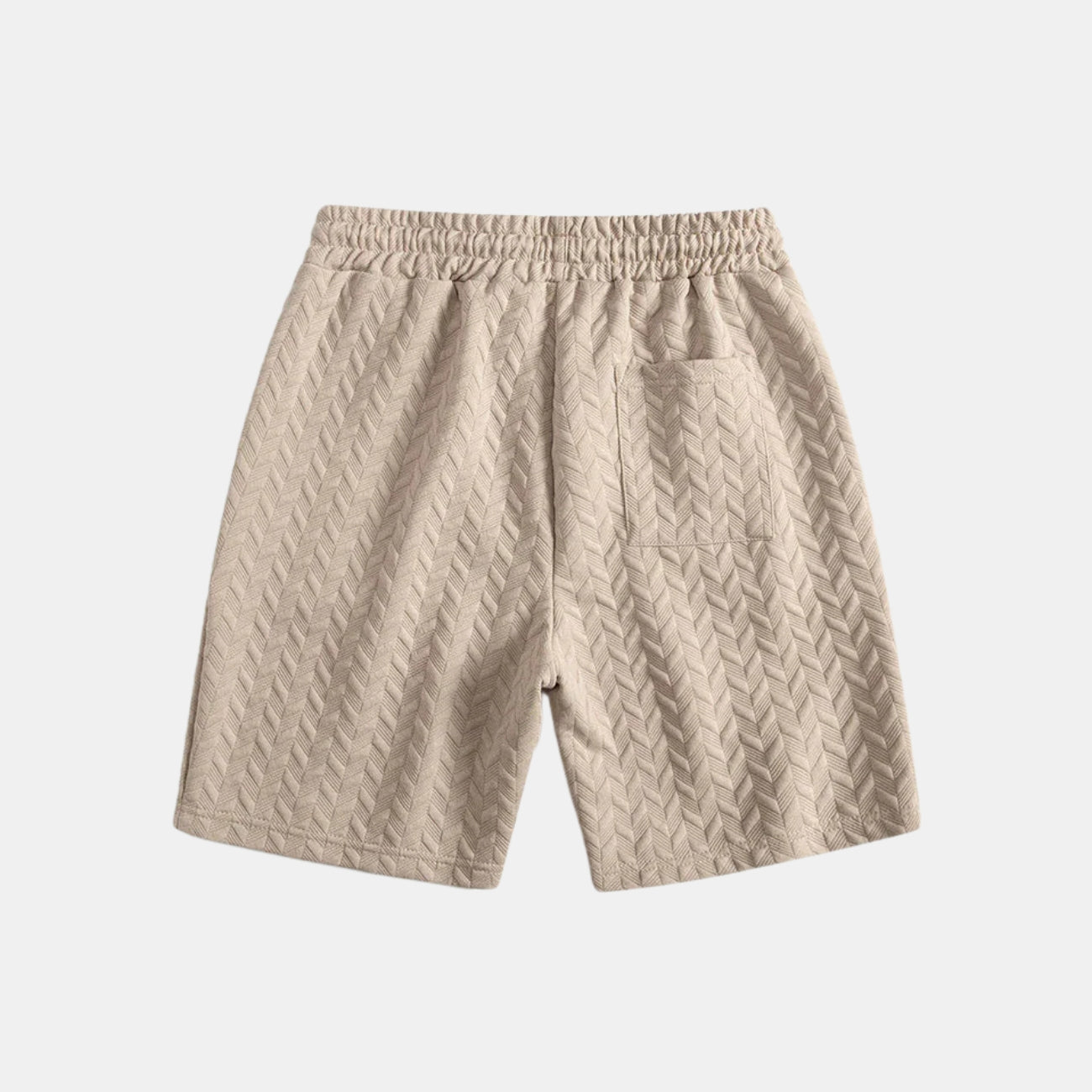 Gestructureerde Polo en Short Set