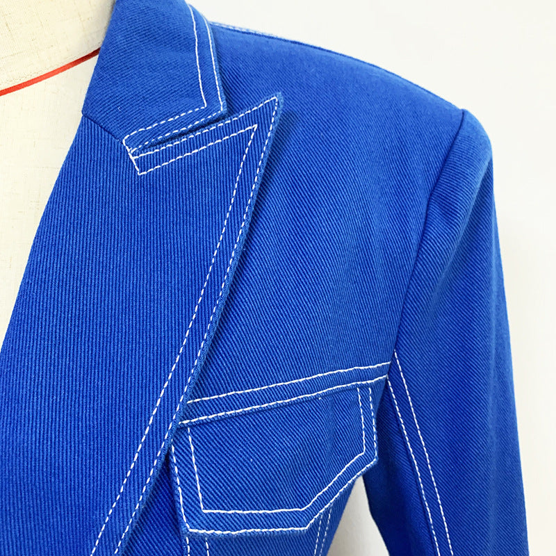Femyza Denim Suit Jacket