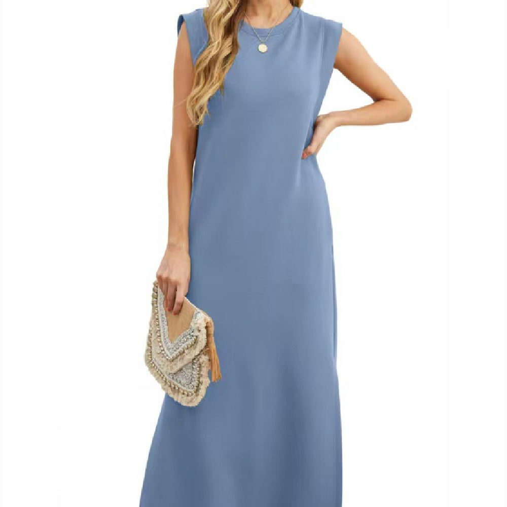 Femyza Summer Sleeveless Slit Dress