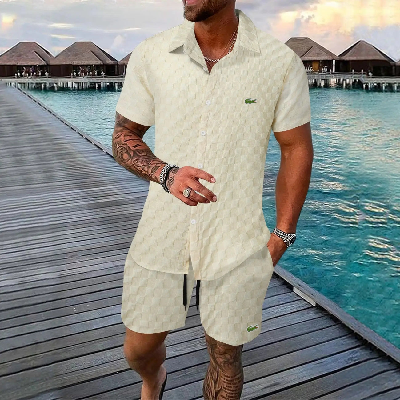 Heren Zomerset (Overhemd en Shorts)