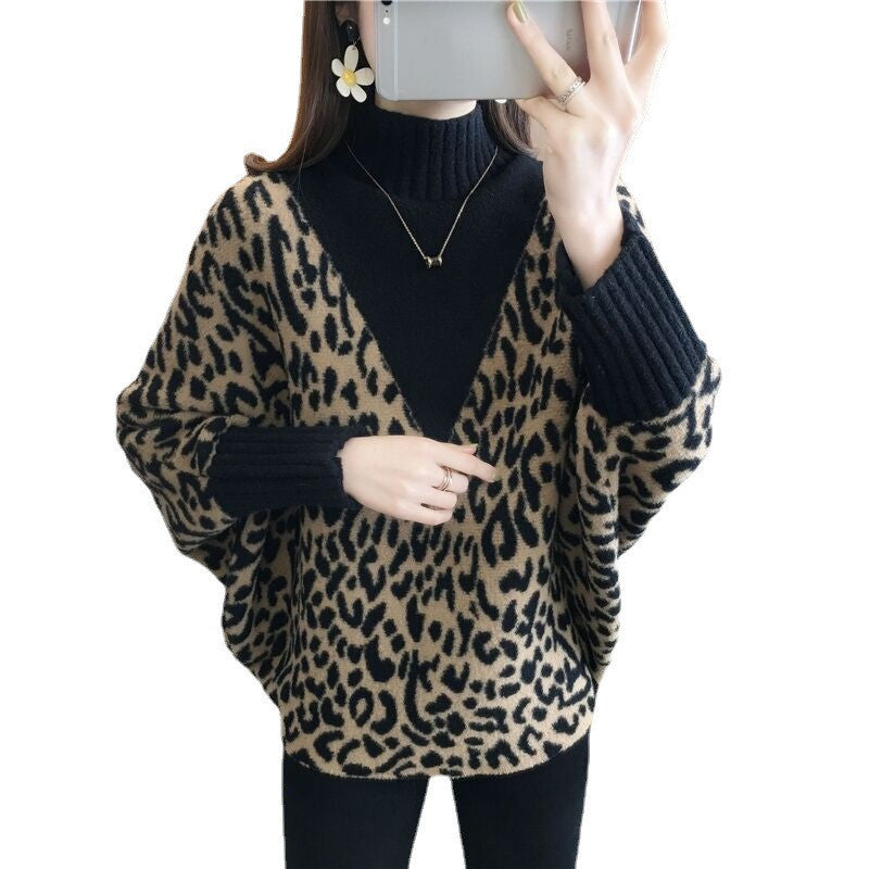 Femyza Fake Two-Piece Loose Sweater Coat