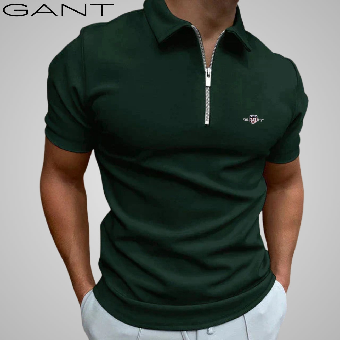 Casual Polo met Rits