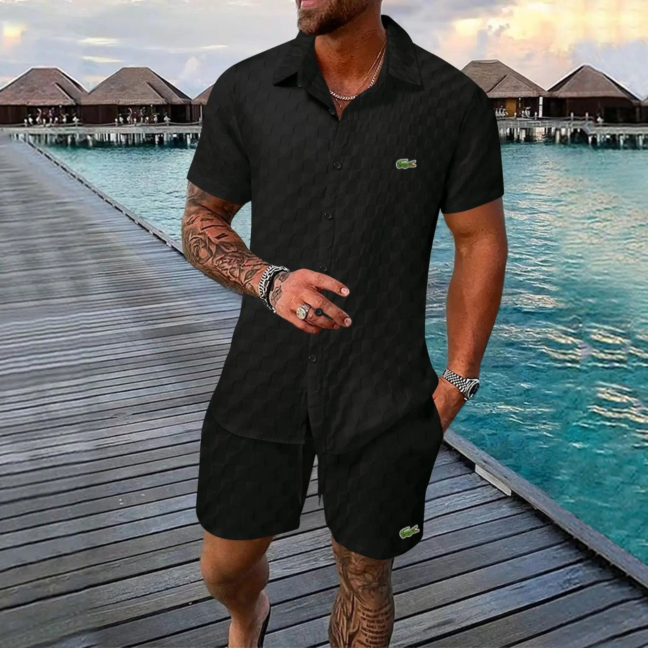 Heren Zomerset (Overhemd en Shorts)