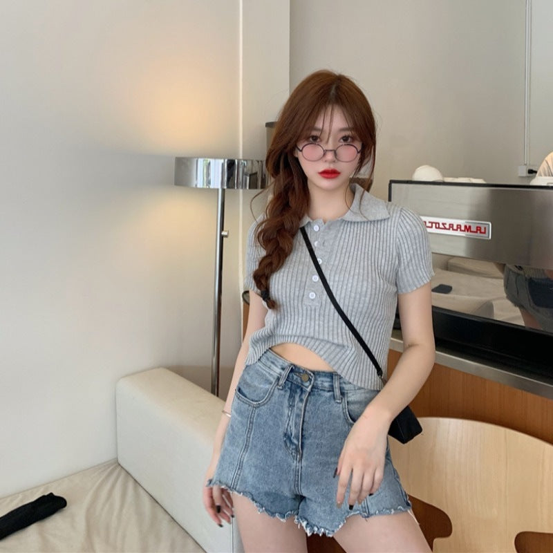 Femyza Lapel Pullover Sweater