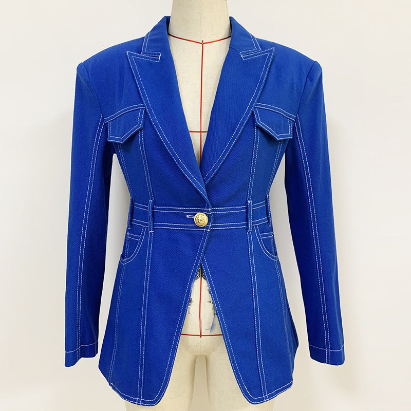 Femyza Denim Suit Jacket