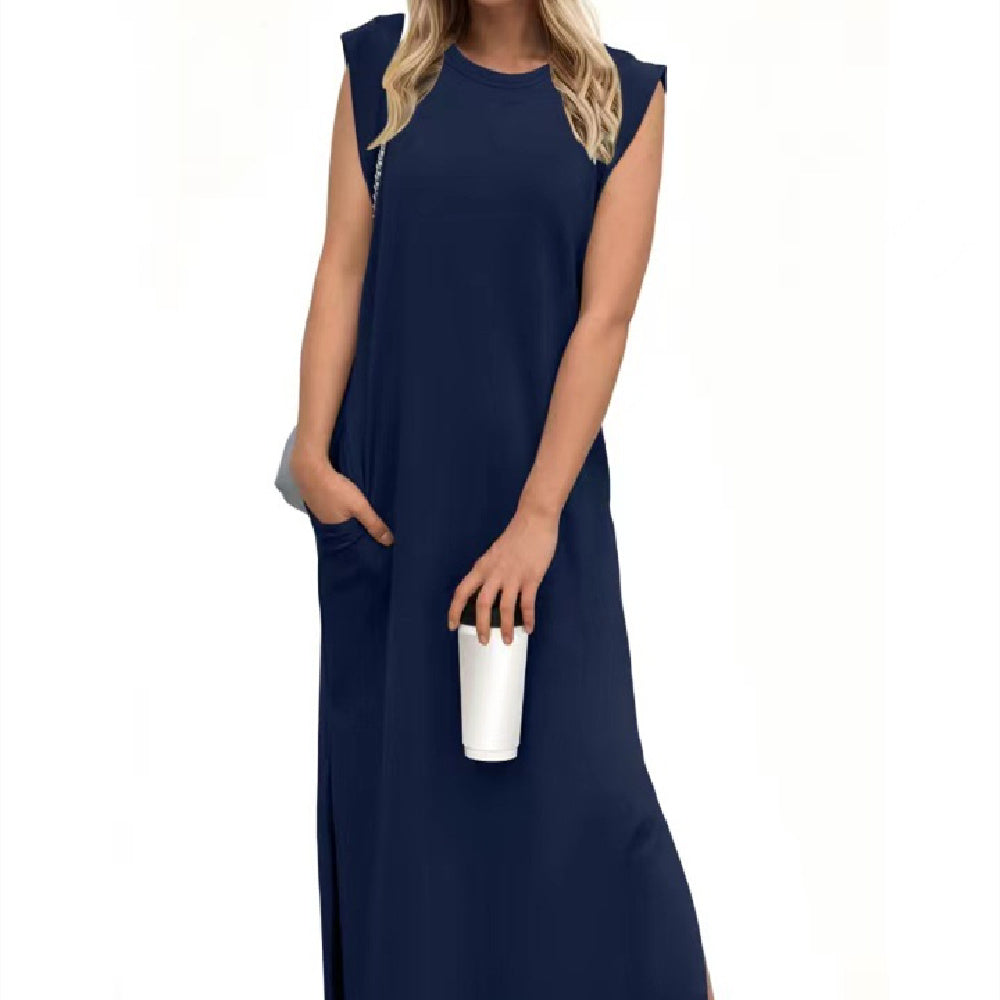 Femyza Summer Sleeveless Slit Dress