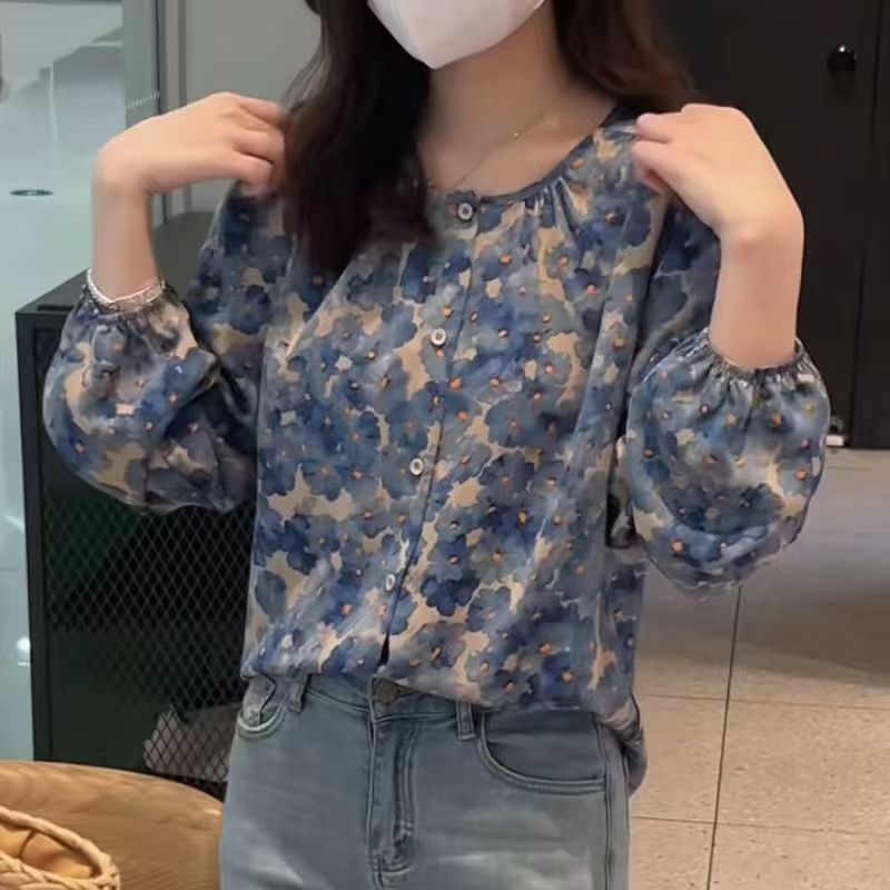 Femyza Floral Chiffon Blouse