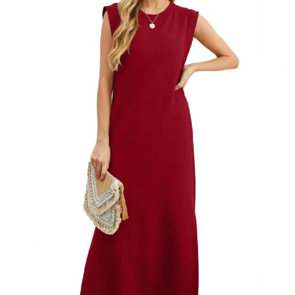 Femyza Summer Sleeveless Slit Dress